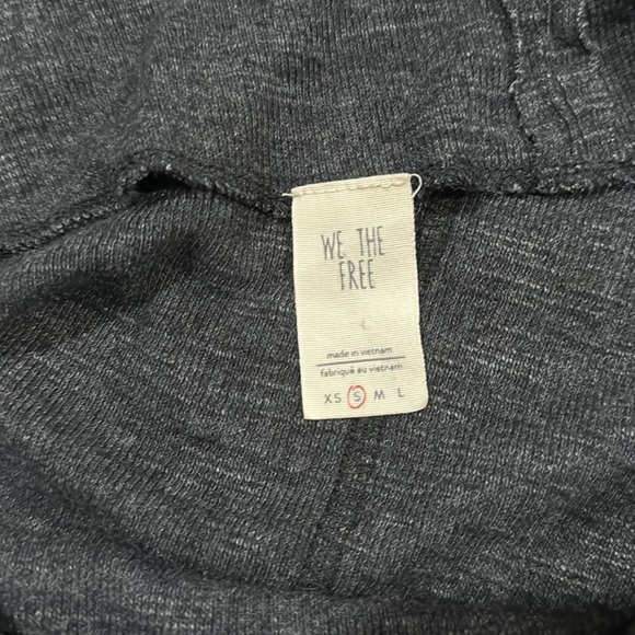 FREE PEOPLE Skyline Thermal Off The Shoulder Tee In Black S - Picture 4 of 4